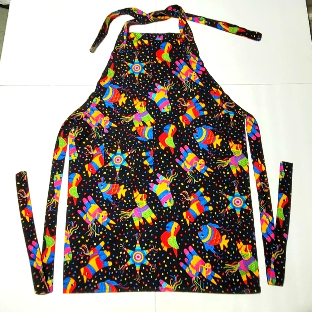 Chefs Apron Festive Madi Gras Carnival Colors